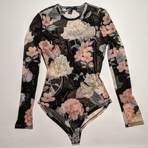 Forever 21 Sheer Bodysuit. Size S